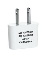 Travel Smart White Type A, Type B For Worldwide International Adapter Plug In 