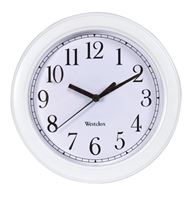 Westclox 8-1/2 in. L x 8-1/2 in. W Indoor Analog Wall Clock Plastic White 