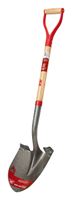 Ace  27 in. Wood  D-Handle  Steel  Round Point Shovel 