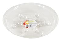 Gardeners Blue Ribbon Clear Plastic Saucer 8 in. 