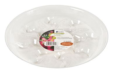 Gardeners Blue Ribbon  Clear  Plastic  Plant Saucer  1 in. H x 12 in. W 