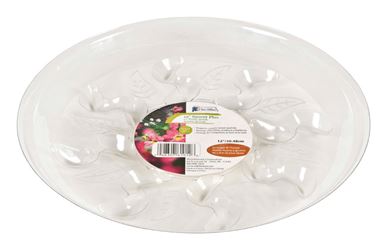 Gardeners Blue Ribbon  Clear  Plastic  Saucer  14 in. 