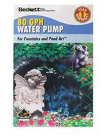 Beckett  Plastic  Pond and Fountain Pump  1 in. W x 1 in. L 80 gph 
