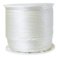 Wellington  1/4 in. Dia. x 1000 ft. L Solid Braided  Nylon  Rope  White 