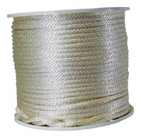 Wellington  3/8 in. Dia. x 500 ft. L Solid Braided  Nylon  Rope  White 