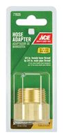Ace  3/4 in. FHT x 3/4 in. MPT  Brass  Hose Coupling  Female/Male  Threaded 