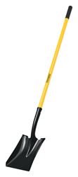 Home Plus  47 in. Fiberglass  Long Handle  8 in. W Steel  Square Point Shovel 
