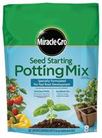 Miracle-Gro  Seed Starter Mix  Fertilizer Enriched 8 qt. 