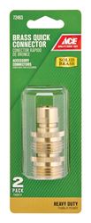 Ace  Brass  Quick Connector Coupling  Male  Threaded 