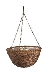Panacea  Round  Hanging Basket  14  Brown 