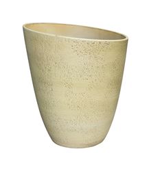 Southern Patio Tan Resin Midway Tuscan Planter 12.75 in. W 