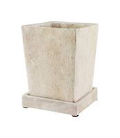 Syndicate Home & Garden  Slate  Concrete  Tapered Square  Planter  5-1/2 in. 