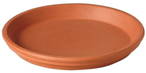 Deroma Terracotta Clay Traditional Plant Saucer 1.2 in. H x 10 in. W 