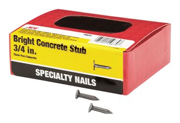 Ace  Flat  3/4 in. L Concrete  Nail  Fluted  Bright  1 lb. 
