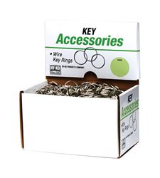 Hy-Ko Products  Tempered Steel  1 in. Dia. Split  Key Ring  Silver 