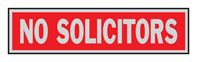 Hy-Ko  English  2 in. H x 8 in. W Aluminum  Sign  No Solicitors 