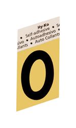 Hy-Ko  Self-Adhesive  Black  Aluminum  Letter  O  1-1/2 in. 