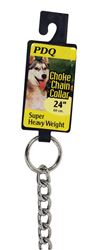 PDQ  Chrome  Steel  Choke Chain Dog Collar 