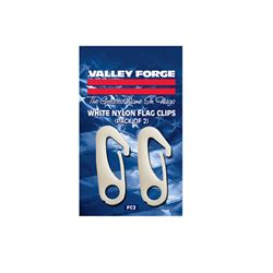 Valley Forge  5 in. L White  Nylon  Flag Pole Snap Clips 