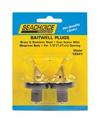 Seachoice  Neoprene  Deck and Baitwell Plugs  1/2 in. W x 11.5 in. L 2 pc. 