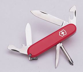 Victorinox Swiss Army Tinker Stainless Steel Pocket Knife Red 