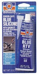 Permatex Blue RTV Silicone 3 oz. -65 to 500 deg. F 