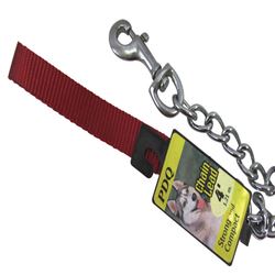 PDQ  Nylon/Steel  Dog Leash  4 mm W x 4 ft. L 