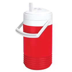 Igloo  Legend  Plastic  Water Cooler  1 gal. Red/White 