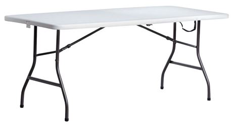 Living Accents  29-1/4 in. H x 30 in. W x 72 in. L Rectangular  Fold-in-Half Table 