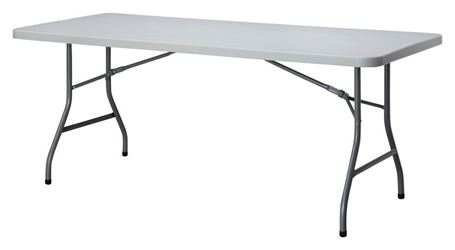 Living Accents  29-1/4 in. H x 29-5/8 in. W x 72 in. L Rectangular  Folding Table 