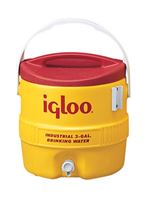 Igloo  Industrial  Plastic  Water Cooler  3 gal. Yellow/Red 