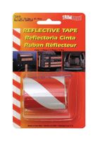 Trim Brite Reflective Tape Barrier Stripes 2 in. x 24 in. Red, White 