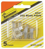 Bussmann 25 amps ATC Blade Fuse 5 pk 