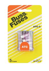 Bussmann 3 amps ATC Blade Fuse 5 pk 