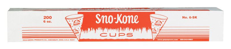 Gold Medal Sno-Kone Cups 1,000 Boxed 