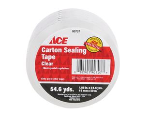 Ace  1.88 in. W x 54.6 yd. L Sealing Tape  Clear 