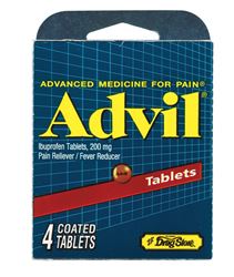Advil  Ibuprofen Pain Reliver  4 tablet 
