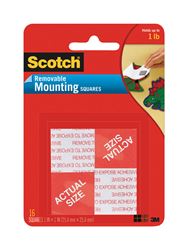 Scotch  1 in. W Mounting Squares  White 