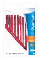 Papermate Write Bros Red Ball Point Pen 10 pk 