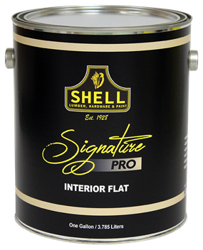 Shell Signature Pro Paint Interior Flat White Gallon