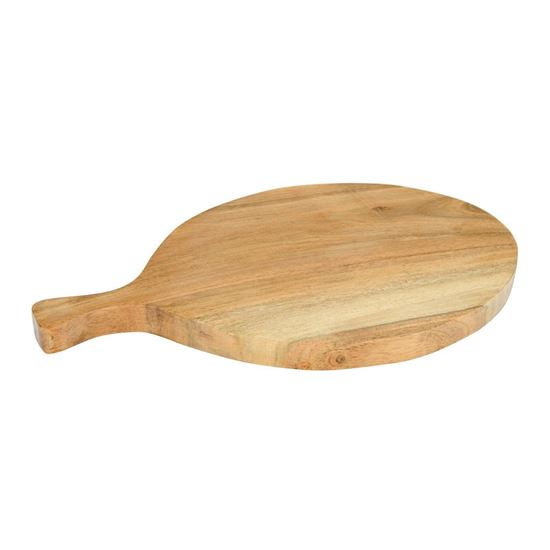 10-1/4 l X 6in W Acacia Wood Cheese/Cutting Board w/ Handle - VSHE076V